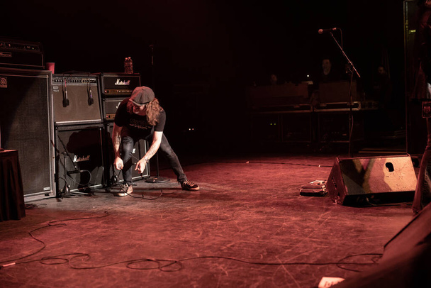 Detroit, Michigan, EUA - 02.16.2019: Candlebox se apresentando ao vivo no Fillmore
 - Foto, Imagem