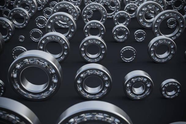 3D Rendering of Gears Background Concept - Foto, imagen