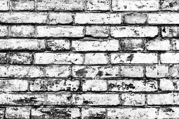 Abstraktní staré bílé cihly zeď texturované pozadí - Fotografie, Obrázek