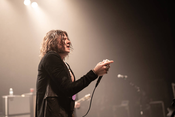 Rival Sons rock band performing live at the Fillmore Detroit, Michigan in USA - 04.23.2019 - Photo, Image