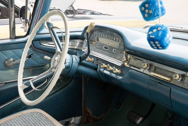 Выставка старинных автомобилей, Восточный рынок Детройта - Фото, изображение