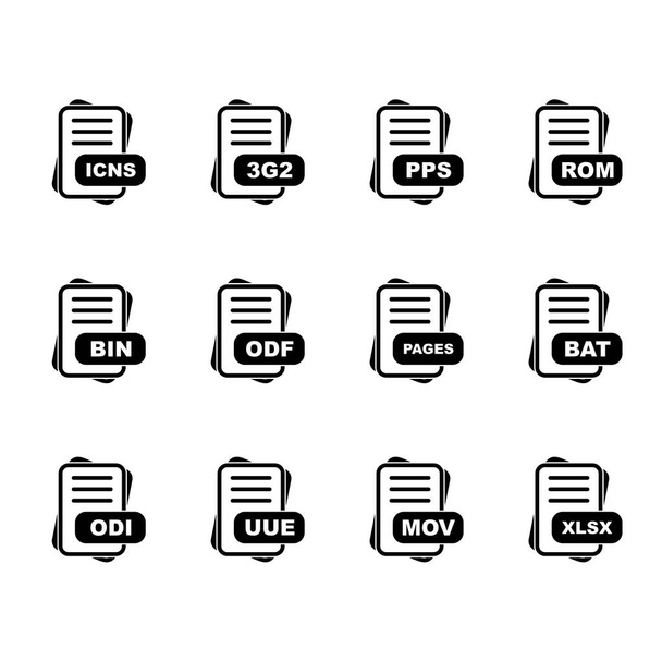  ベクトルファイル形式のアイコンのセット - ベクター画像