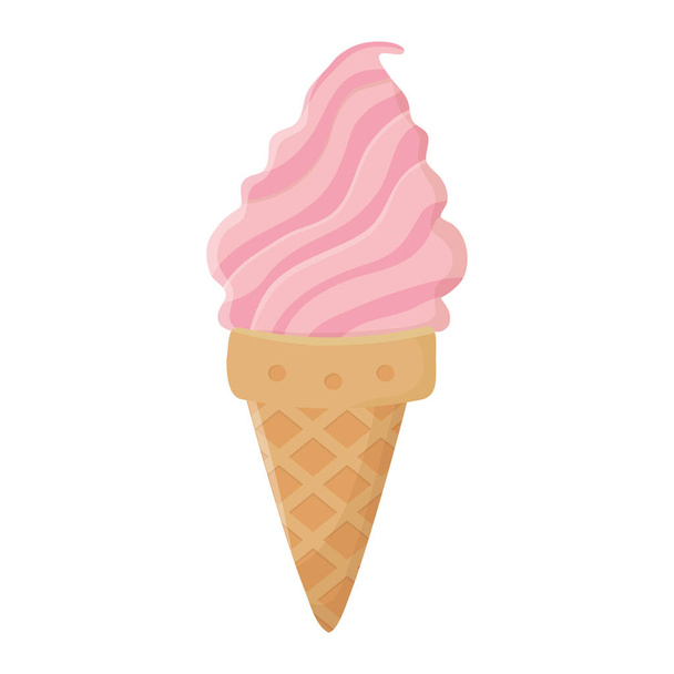 морозиво конус ізольовані значок дизайну
 - Вектор, зображення