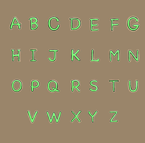 Cirílico, alfabeto infantil, alfabeto, letras
 - Foto, Imagen