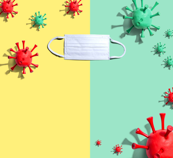 Viral epidemic influenza and Coronavirus concept - Photo, Image