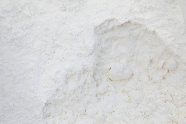 Farina di grano bianco in polvere texture come sfondo - Foto, immagini