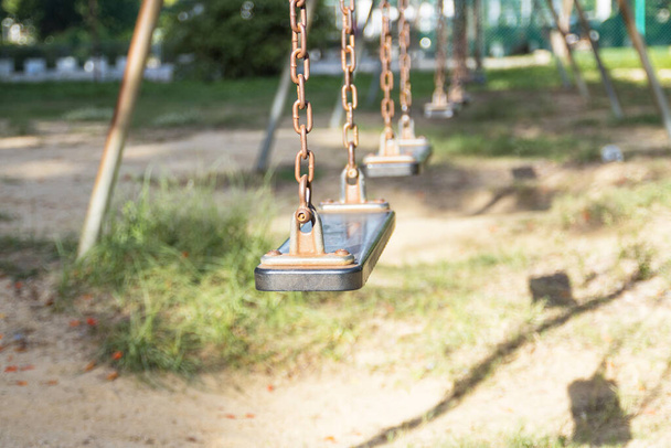 swings for sit in the park  - Photo, Image