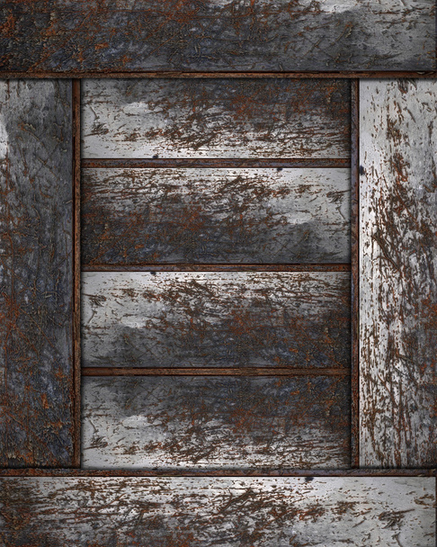 Background of grunge rusty metallic plates. Design template - Valokuva, kuva