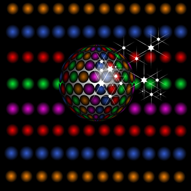 Disco ball - Vector, afbeelding