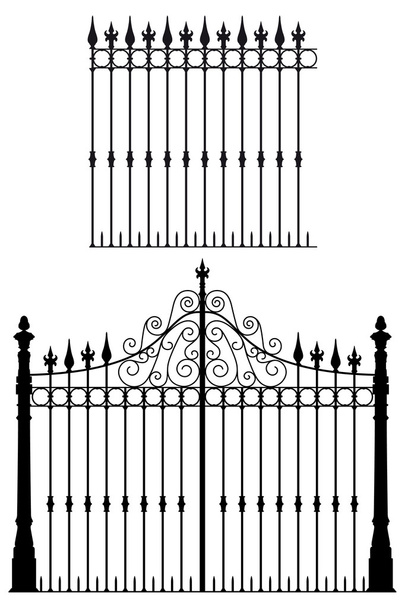 Gate and Fences - Vector, imagen