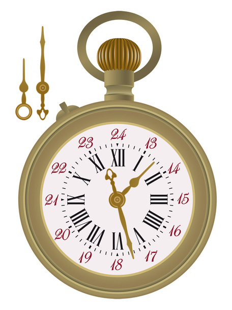 Старые часы
 - Вектор,изображение
