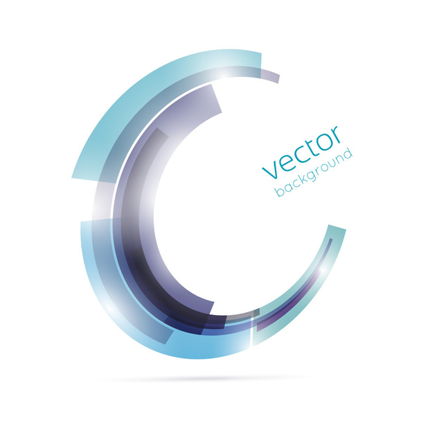 Abstract blue circle - Vektor, obrázek
