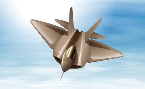 空気中の fighterjet - ベクター画像