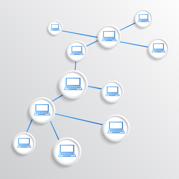 έννοια της συνδέσεις δικτύου - Διάνυσμα, εικόνα