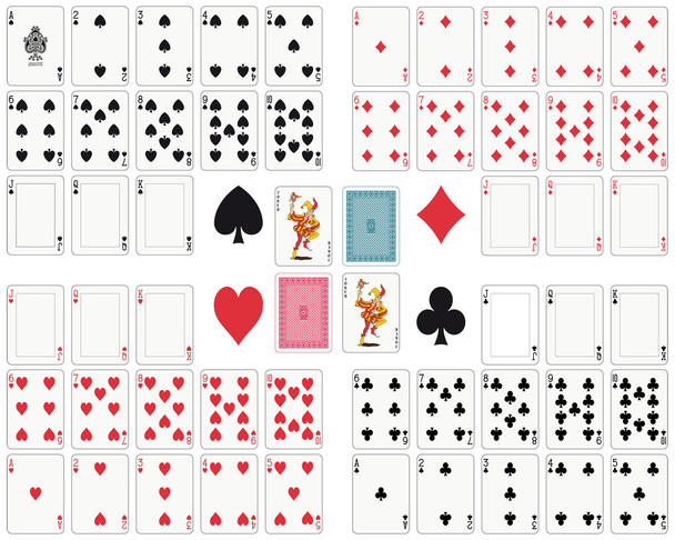 Spielkarten - Vektor, Bild