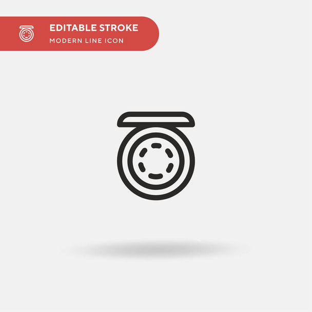 Powder Simple vector icon. Illustration symbol design template for web mobile UI element. Perfect color modern pictogram on editable stroke. Powder icons for your business project - Vector, Image