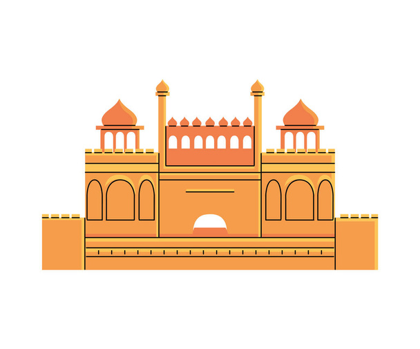 berühmte Tempel und Denkmäler Indiens - Vektor, Bild