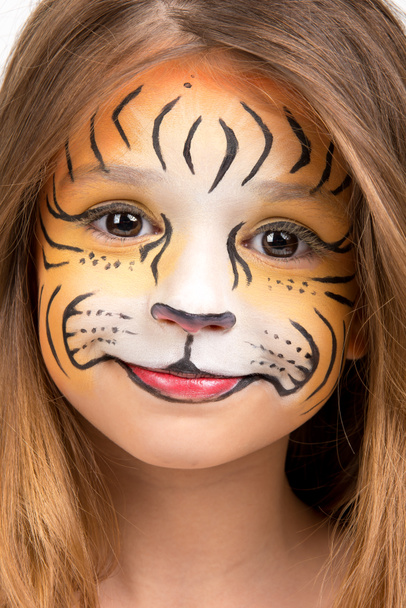 Face painting tiger - Zdjęcie, obraz