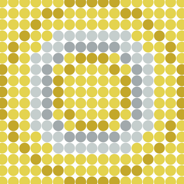テクスチャ抽象黄色灰色の幾何学的円の背景.  - 写真・画像