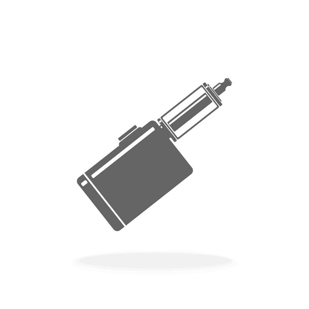 Vape Smoking Tools Schwarz Silhouette Vektor Icon Illustration Zeichen Symbol - Vektor, Bild