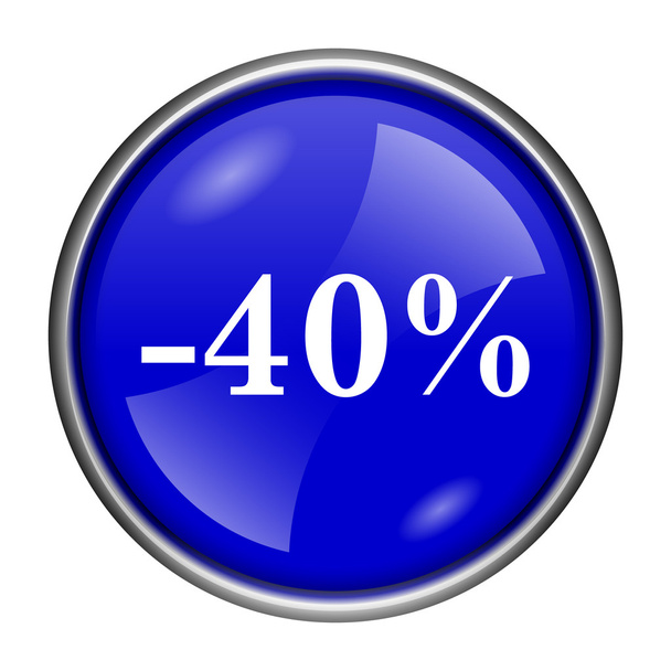 40 percent discount icon - Photo, Image