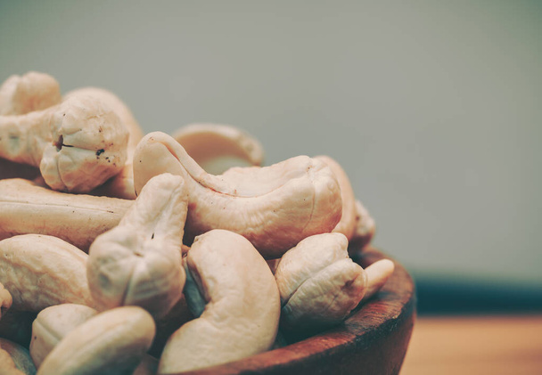 Close up Cashew nuts; Food Background  - Фото, изображение