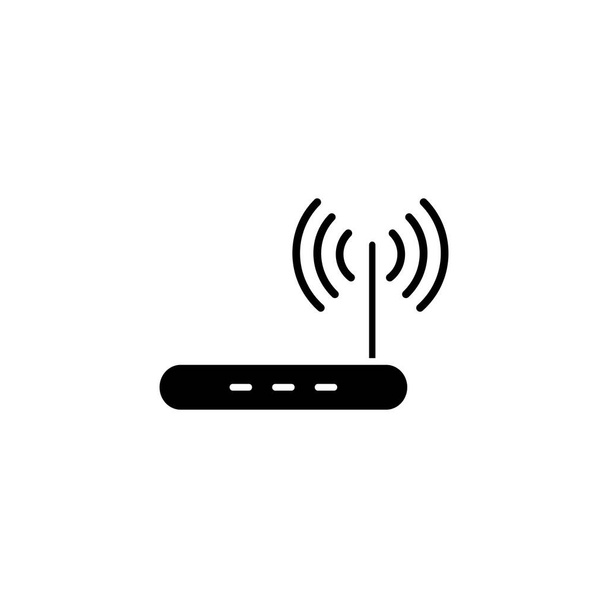Illustrazione grafica vettoriale dell'icona del router. Adatto per wireless, rete, accesso, ufficio, comunicazione ecc. - Vettoriali, immagini