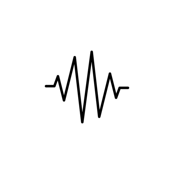 Ilustración Gráfico vectorial del icono del pulso cardíaco. Apto para cardiograma, saludable, diagnóstico, etc.
. - Vector, Imagen