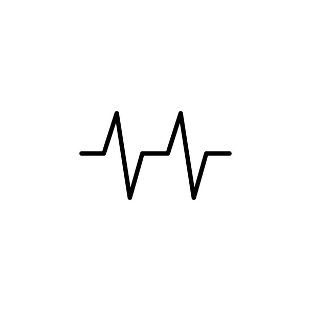 Illustration Graphique vectoriel de l'icône du pouls cardiaque. Adapté pour cardiogramme, sain, diagnostic etc.. - Vecteur, image