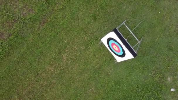 aerial view of the field for archery training - Footage, Video