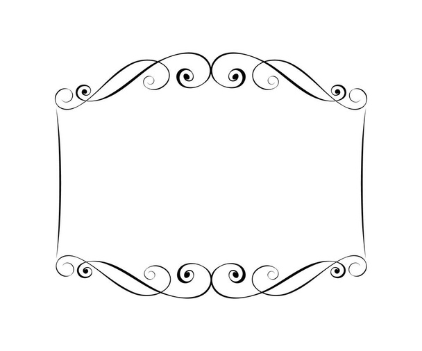 Elegant horizontal vector frame for your projects. - Vetor, Imagem