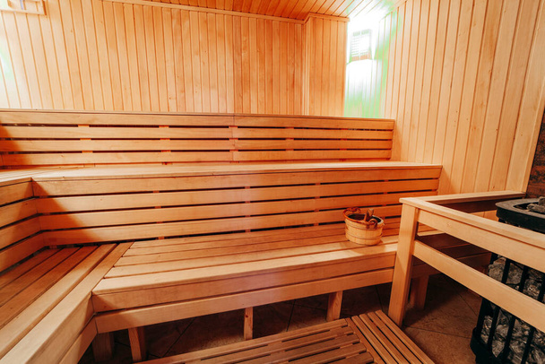 Interieur Uitzicht op Sauna Bad - Foto, afbeelding