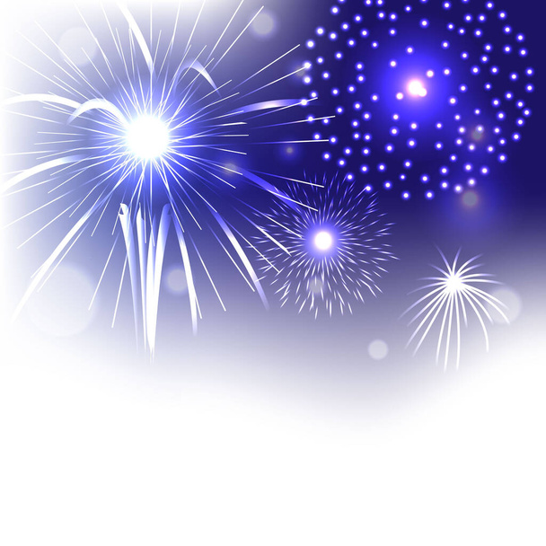 Fireworks background 01. Vector illustration.  - Vector, Image