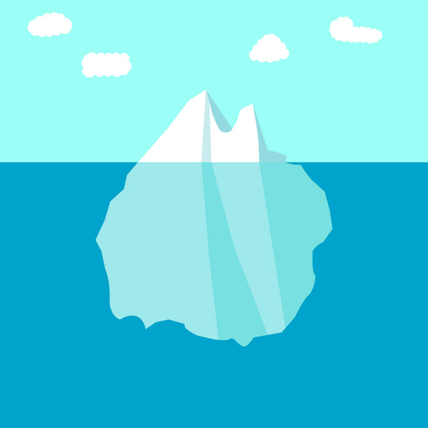 Jéghegy jég fagyasztó gleccser  - Vektor, kép