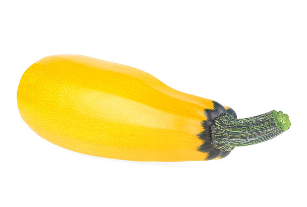 Fresh yellow zucchini fruit isolated on a white background - Foto, immagini