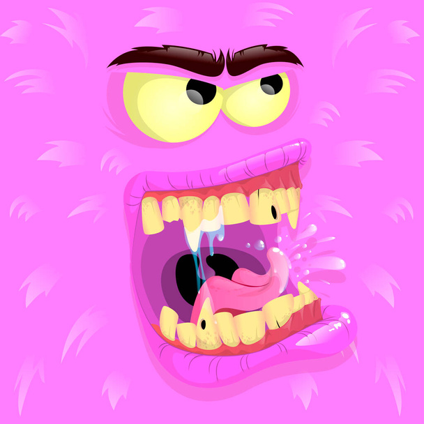 Vector purple monster avatar - Vector, Image