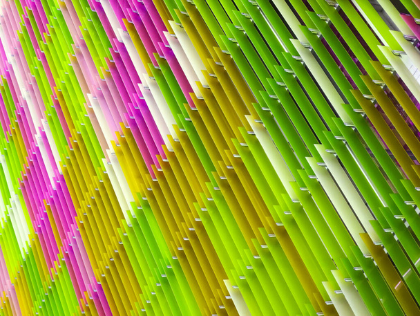 arkusz akrylowy z tworzywa sztucznego wnętrze biały różowy zielony mech kolorowy wzór koncepcji - Zdjęcie, obraz