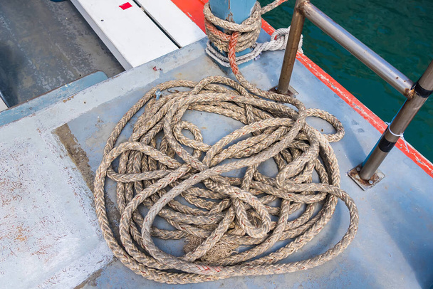 Rope ladder on the ship. - Photo, Image