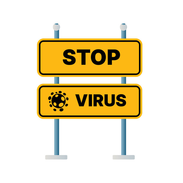 Εικονογράφηση μορίων επιδημίας ιού για δημιουργικό σχεδιασμό ιατρικού κοινωνικού στυλ σκηνικού - Διάνυσμα, εικόνα
