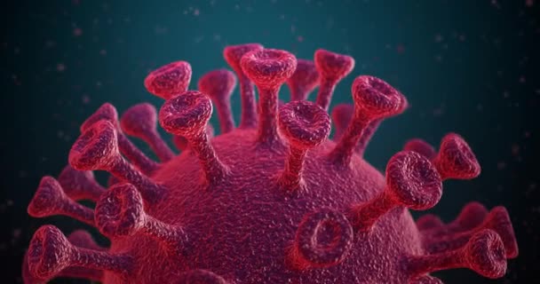 Coronavirus covid-19 arkaplan döngüsünün animasyonu - Video, Çekim