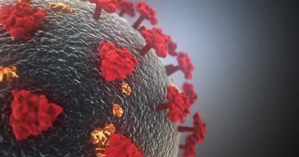Coronavirus animatie concept achtergrond lus - Video
