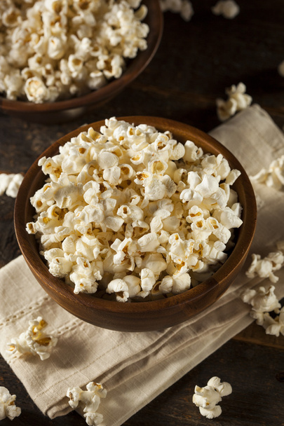 Healthy Buttered Popcorn with Salt - Photo, image