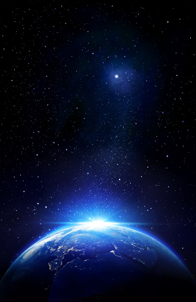 За пределами земли, соединяясь со звездами
 - Фото, изображение