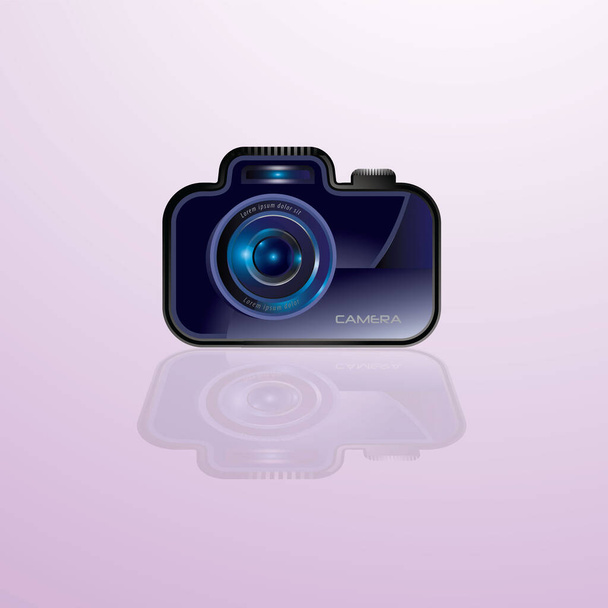 現実的なカメラベクトルのデザイン - ベクター画像