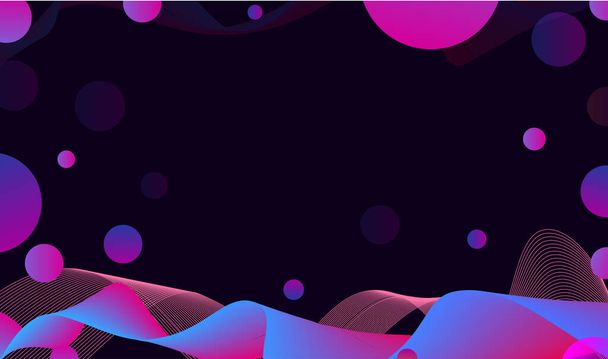 Trendy gradient shapes background composition with curved lines. Colorful geometric background. Fluid shapes composition with lines - Photo, Image