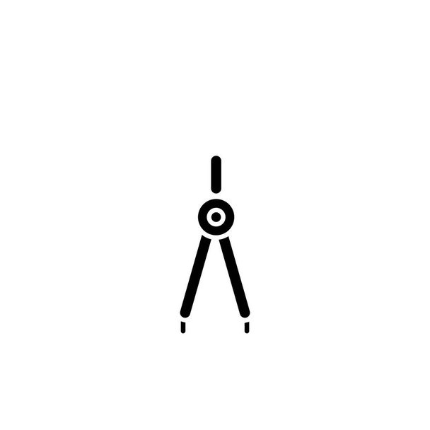 Illustratie vectorgrafiek van tekening kompas icoon. Geschikt voor design, architect, onderwijs etc.. - Vector, afbeelding