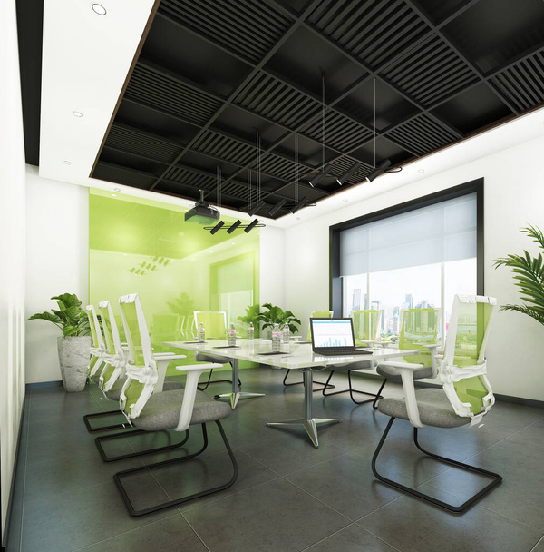 moderní kancelářský interiér 3d vykreslování  - Fotografie, Obrázek