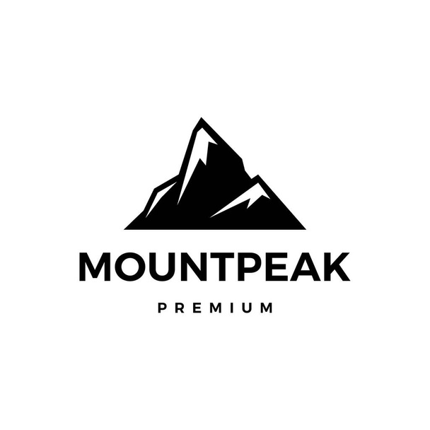 Berg Gipfel Logo Vektor Symbol Illustration - Vektor, Bild