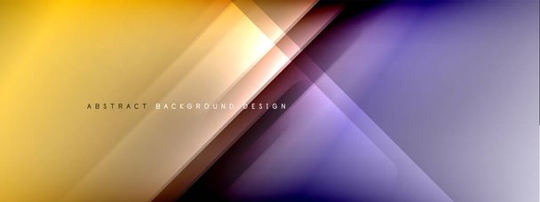 Motion koncept neon lesklé čáry na kapalných barevných gradientů abstraktní pozadí. Dynamické stíny a šablony světel pro text - Vektor, obrázek