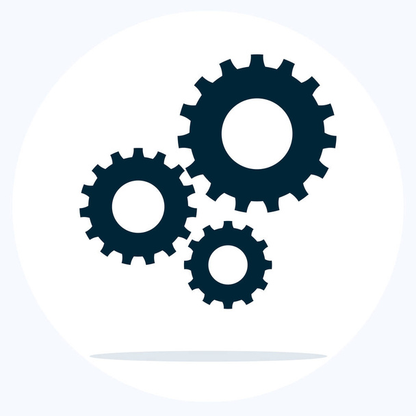 Cog sign.Settings icon.Gear icon with place for your text. Vector illustration eps - Vector, Image